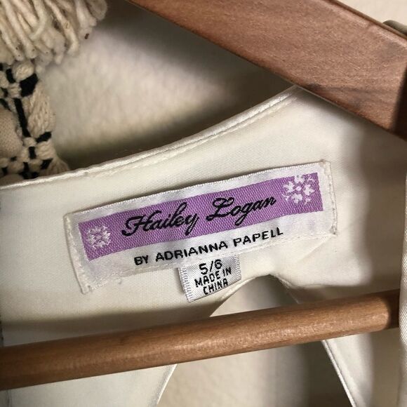 Hailey Logan Black White Satin Dress - Picture 4 of 7